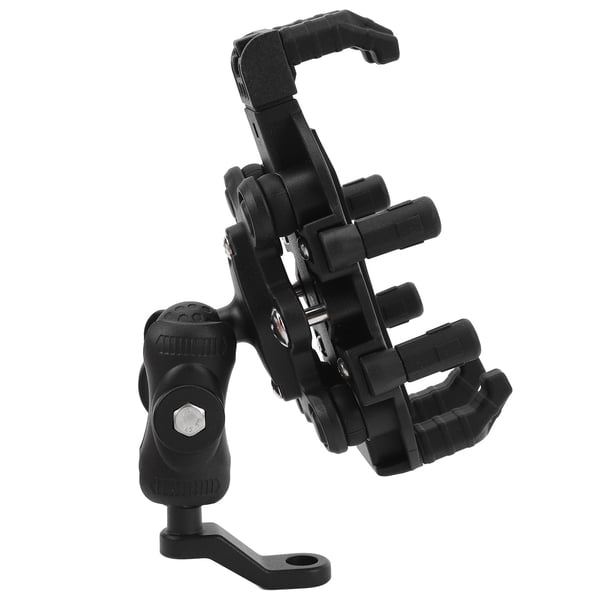 Soporte Para Teléfono Con Espejo Retrovisor, Cerradura De Seguridad, Estructura Resistente Antideslizante, Soporte Para Teléfono De Motocicleta De aleación De Aluminio Y Nailon