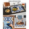 thumbnail image 6 of nqOlkjepod Large Induction Cooktop Protector Mat 36"x21", Blue Morocco Stove Top Covers for Electric Stove, Boho Geometric Antique Oriental Pattern Stove Burner Cover Mats, Glass Top Stove Cover, 6 of 8