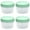 Green, variant on Freezer Containers with Screw On Lids, Stackable Reusable Food Storage Container, Airtight Plastic Storage Containers with Twist Top Lids for Food Sauce Jello Soup (4pcs, Multicolor,120ml)