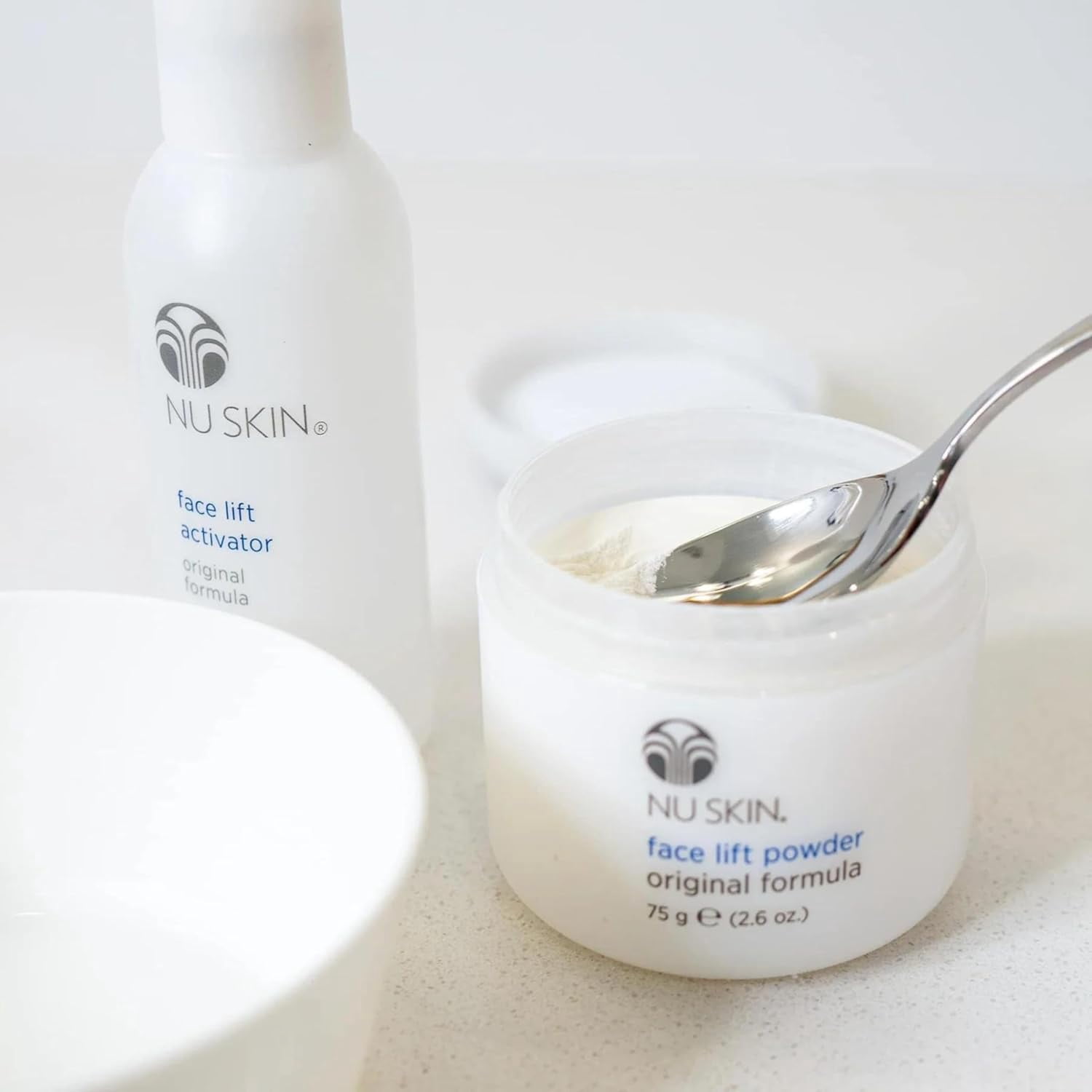 Nu Skin Face Lift with Activator, Original Formula, Instant Facial Firming and Tightening Treatment for Face and Neck, Reduces Fine Lines and Wrinkles, Enhances Skin Tone and Texture