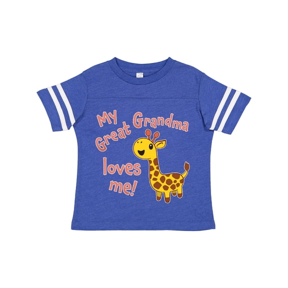 Inktastic My Great Grandma Loves Me Cute Giraffe Boys or Girls Toddler T-Shirt