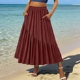 thumbnail image 2 of Sentmoon Jupe Maci Taille Haute Mini-Jupe avec Shorts Mode Couleur Unie Coupe Régulière Mini-Jupes pour Femmes pour Voyage et Vacances P-2TG, 2 of 8