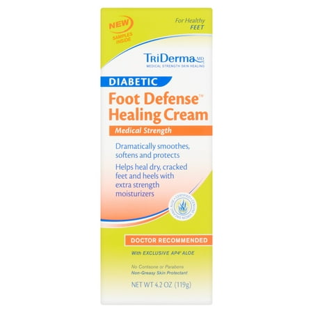 TriDerma Diabetic Foot Defense Healing Cream, 4.2