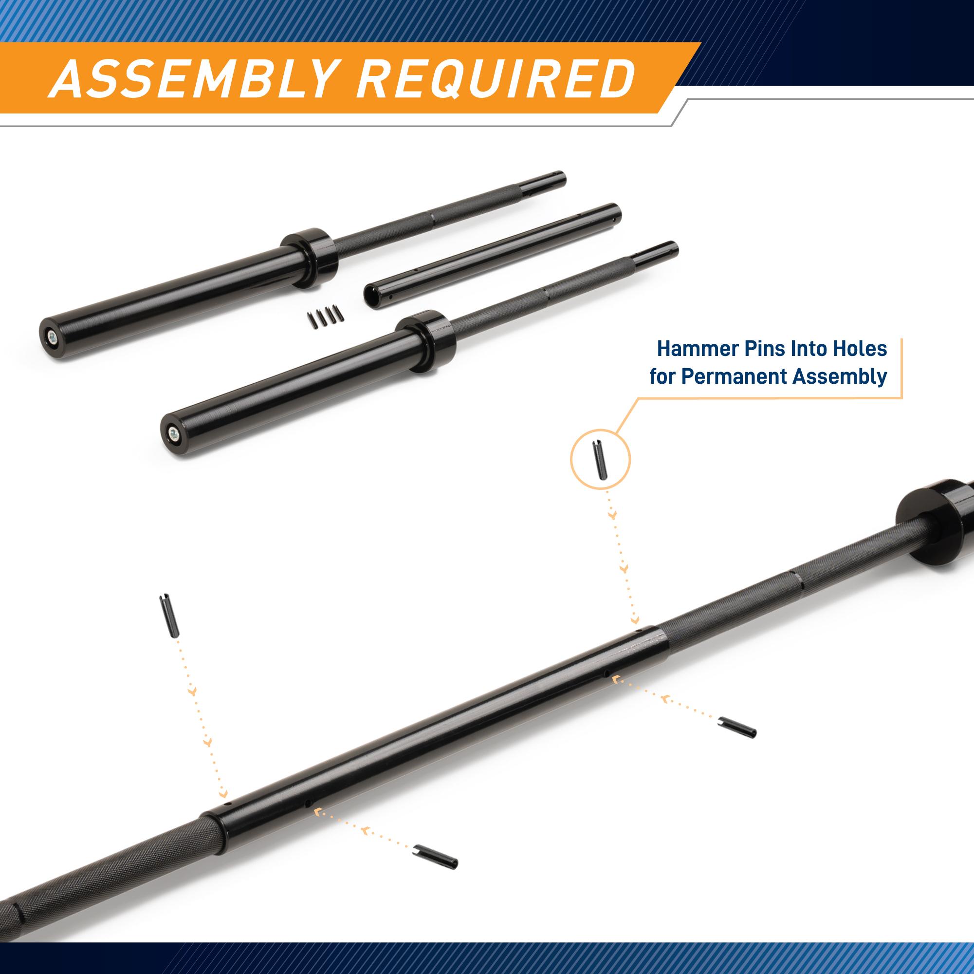 Three-Piece 7' Barbell