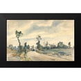 thumbnail image 2 of Pissarro, Camille 24x16 Black Modern Framed Museum Art Print Titled - Louveciennes, Route de Saint-Germain, 2 of 5