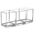 thumbnail image 1 of Caja de almacenamiento de cosméticos con 3 rejillas, caja de almacenamiento de pinceles de acrílico transparente para pinceles de maquillaje y lápices labiales JM, 1 of 5