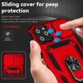 thumbnail image 4 of for iPhone 11 Pro Case with Camera Lens Cover HD Screen Protector, Dual Layer Military Grade Drop Protection Magnetic Ring Holder Kickstand Protective Phone Case for iPhone 11 Pro 5.8 inch (Red), 4 of 17