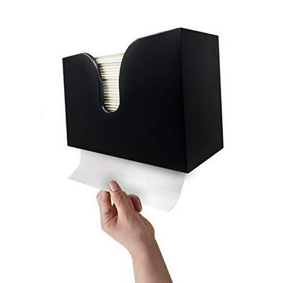 Essentially Yours Bamboo Paper Towel Dispenser- ENR1-1016-MFR_GB Paper ,Black .