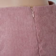 thumbnail image 7 of EDFBUYKRS Female Skirts Mini Skirt with Shorts Concert Women's Short Skirt Solid High Waist Corduroy Skirt Split A Line Skirt, 7 of 7