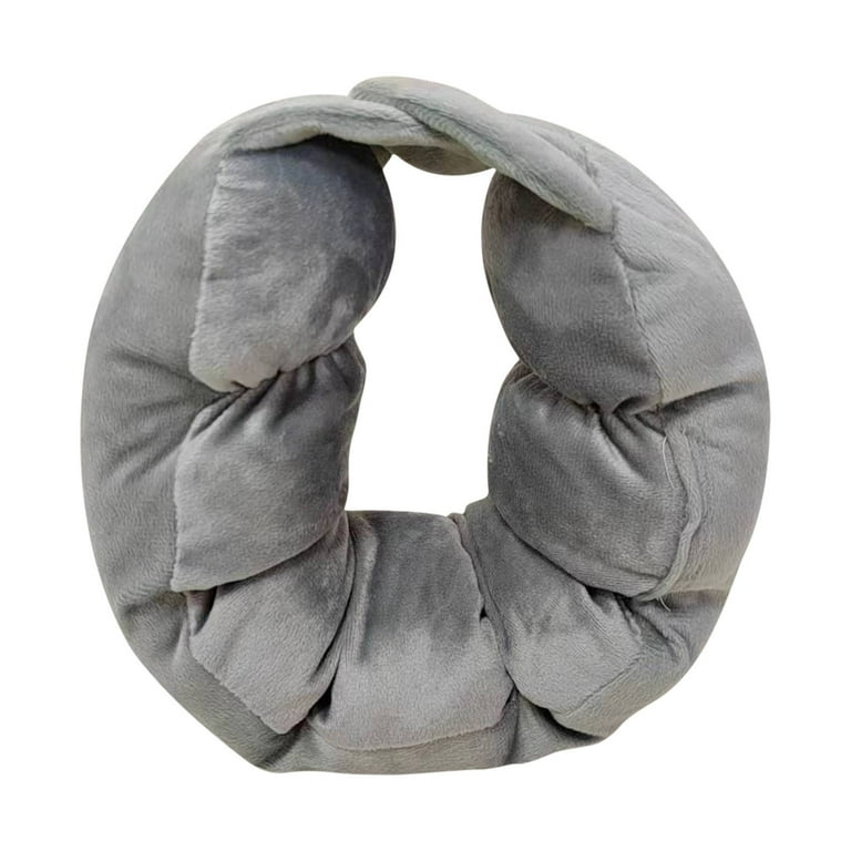 Neck Pillow Crystal Velvet Ergonomic Neck Support Cushion