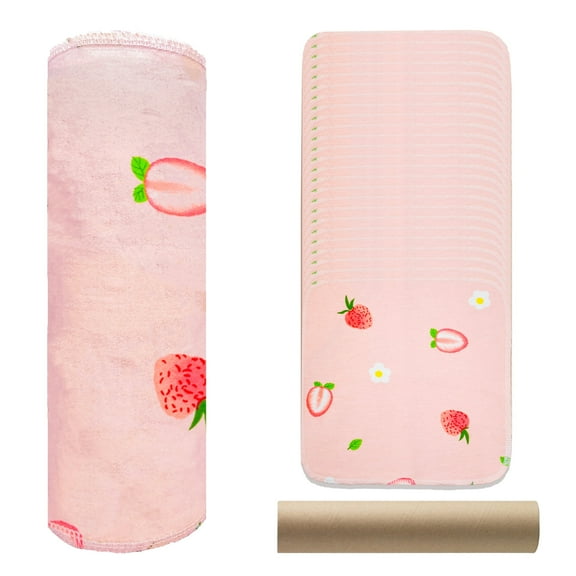 Minasuki 25 Pack Reusable Paper Towels - Paperless Paper Towels Washable Kitchen Cloth Zero Waste 10"x10", Strawberry