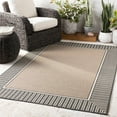 thumbnail image 3 of Hauteloom Kidron Living Room, Bedroom Patio Outdoor Area Rug - Traditional, Transitional - Dark Red, Black, Beige - 5'11" x 8'10", 3 of 8