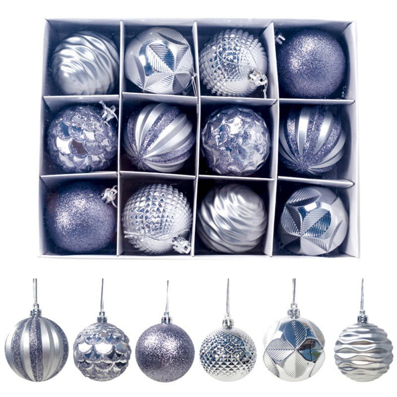 Clever Creations Assortment 12 Pack Christmas Tree Ornaments