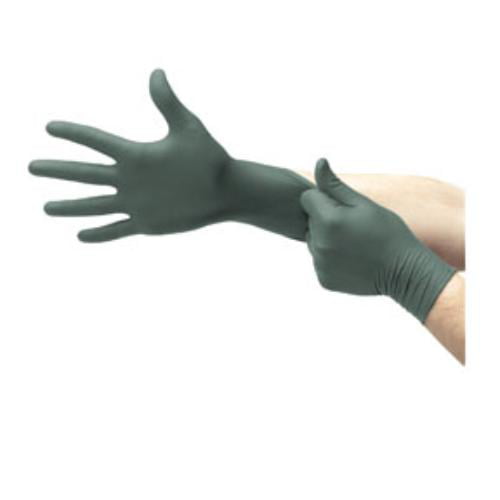 DURA FLOCK FLOCK LINED 8 MIL NITRILE GLOVES BOX OF 50 MICROFLEX ANSELL 