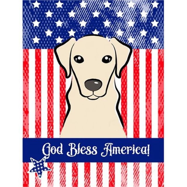 Carolines Treasures BB2152CHF Yellow Labrador Canvas House Flag