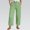 Z1-Mint Green, variant on JJHGVB Cropped Trouser Thin Pants Capris pedal pushers for women Cropped Lounge Trousers Capris with Pockets women's capris Lightweight Wide Leg Trousers Baggy Straight Leg Gauze Pant Z1- 3XL