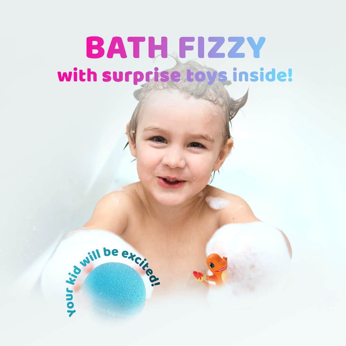 Bath Bombs for Kids with Surprise Inside Cool Microsaurus Toys Handmade in USA Natural and Safe by Relaxcation