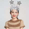 thumbnail image 4 of BESTYASH 2Pcs Silver Star Bopper Headbands with Happy New Year Banner for Festive Wear, 4 of 6