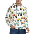 thumbnail image 2 of Wukai Cartoon Monster Trucks Print Men Hoodies Fleece Sweatshirts Long Sleeve Sweaters Pullover Fall Outfits Winter Clothes-Small, 2 of 7