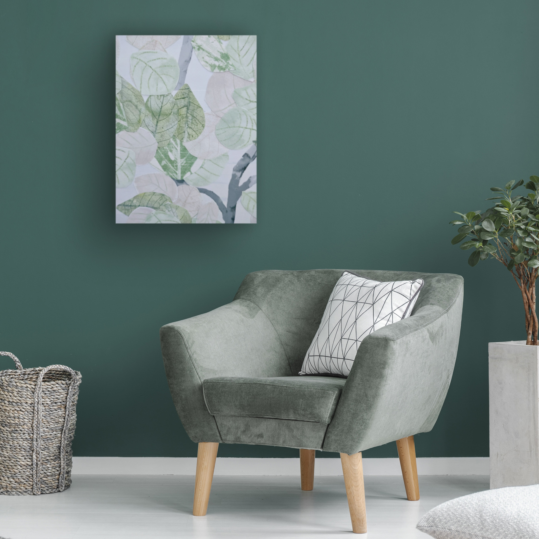 Trademark Fine Art Coco Good Aspen Spring Leaves II Canvas Wall Art