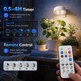 thumbnail image 5 of 3Pack Grow Light for Indoor Plants, Rechargeable Grow Lights for Indoor Plant Full Spectrum, Wireless Plant Growth Lights for Indoor with Timer & Remote, Stepless Dimming, 5 of 9