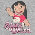 thumbnail image 2 of Toddler's Lilo & Stitch Stay Weird Lilo  Graphic Tee Athletic Heather 4T, 2 of 3