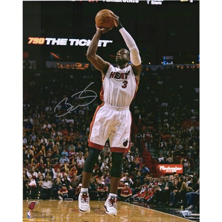 Autographed Wade Photograph - Dwyane Wade Miami Heat Autographed 16