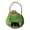 B002- Green, variant on Green Halloween Carry Pouch, Pumpkin Trick Or Treat Bucket, Halloween Trick Or Treat Bags, Halloween Pumpkin Bucket, 9X5 Inch Soft Fabric Tote with Striped Handle for Student