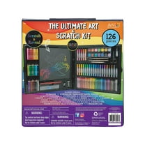 Art 101 Ultimate Scratch and Doodle Multifunctional Art Set for Children with 126 Pieces