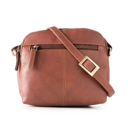 VISCONTI - Visconti 18939 Womens Small Brown Leather Shoulder / Crossbody Bag - www.bagssaleusa.com