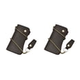 thumbnail image 3 of Cartera de cuero Minnieouse para hombre con cadena larga y cremallera, estuche para tarjetas de crédito, Marron oscuro 2piezas, 3 of 6
