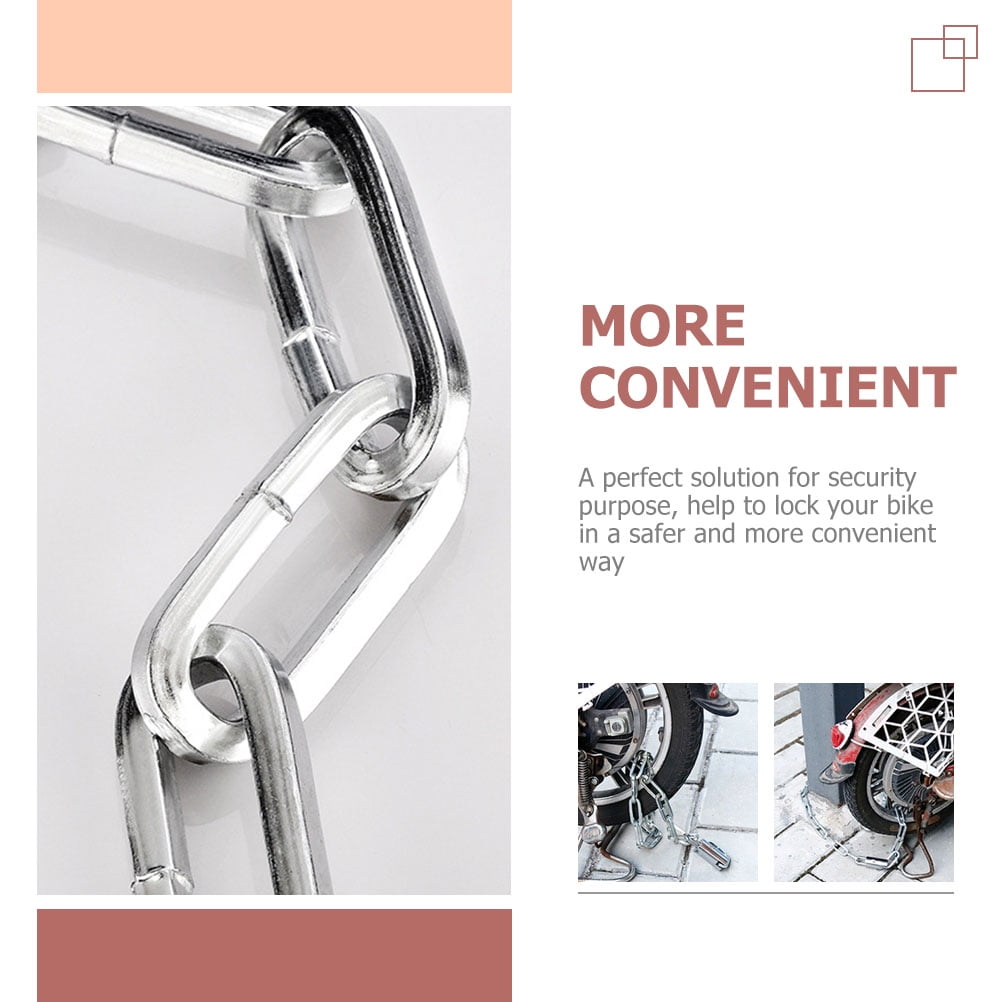 PBPBOX 1Set Bike Chain Locks Manganese Steel Security Protection for Outdoors
