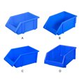 thumbnail image 4 of tamizeot 10pcs/set Stackable And Stable PE Storage Container - Big Opening And Label Heavy Load-bearing Latch Made Of PE Blue X2:250*150*120mm 1Set, 4 of 6