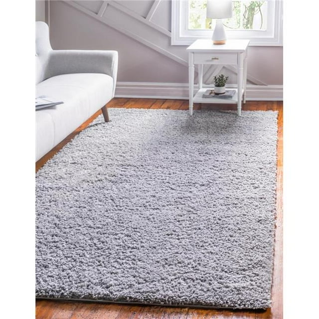 Unique Loom 3145883 9 x 12 Pi. Davos Shag Tapis Rectangulaire&44; Sterling