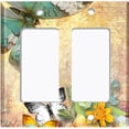 thumbnail image 6 of Metal Light Switch Plate Cover Floral Nature Butterfly Scripture Damask BUT035, 6 of 13
