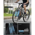 thumbnail image 5 of Actbest 27.5" Mountain Ebike for Man Teens, 21-Speed, 1200W Peak, 48V 10.4Ah, Full Suspension, 4h fast charging, Long Range, Electric Bike for Adults, 5 of 7