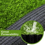 Sherry 6 Packs Artificial Grass Square Mat 12 x 12 Inch Fake Grass Turf Patch with Drainage Hole Synthetic Garden Grass Tiles Realistic Grass Rug for DIY Indoor Outdoor
