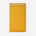thumbnail image 2 of HOLPACK 10.5 In. x 16 In. (Size 5) Kraft Bubble Mailers, 100-pack MADE IN USA, 2 of 8