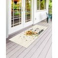 thumbnail image 2 of Vintage American Pastoral Front Door Mat Sunflower Bee Farm Welcome Doormat Indoor Outdoor Entrance Floor Mat Non-Slip Washable Runner Rug for Front Porch Decor 24x71 Inch, 2 of 6