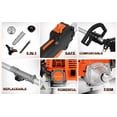 thumbnail image 6 of Floseru 2026 New Gas Weed Wacker - 52cc 2-Stroke 5 in 1 Multi-Functional Lawn Mower Hedge Trimmer Pruners Gas Powered Brush Cutter, Handheld Weed Eater for Garden and Yard Lawn, 6 of 11