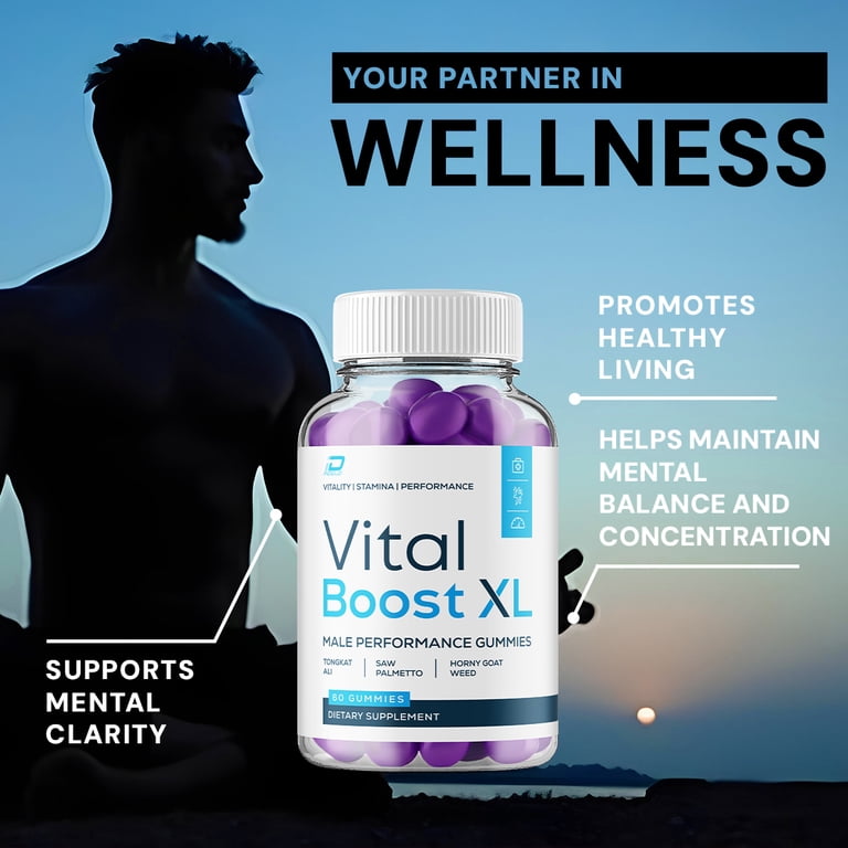 Vital Boost XL Gummies for Men – VitalBoost XL Gummy Natural Blend Vitamins for Overall Health, 3 Pack, 180 Gummies - Walmart.com
