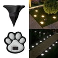 thumbnail image 1 of Luces solares LED de huella de pata de perro - Acento decorativo exterior para caminos, estacas para el jardín de pasarela de alta luminosidad, luz de jardín en el patio resistente a la intemperie, 1 of 7