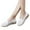White, variant on Kayannuo Fall Womens Shoes Loafers Women Shoes Women's Casual Single Shoe Cowhide Peas Mom Shoes Cowhide Soled Hollow Sloping Heel Shoes