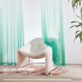 thumbnail image 6 of Deconovo Gradient Ombre Sheer Curtains Voile Light Filtering Drapes for Home Decoration, Sage Green, 2 Panels, 52"x84", 6 of 6