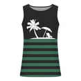 thumbnail image 4 of IROINNID Mens Sleeveless Gym Tank Top, Tag Free & Moisture Wicking, Soft Athletic Printed Pullover Ribbed Stretch Fabric, 4 of 5