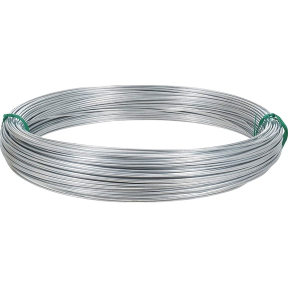 Hillman Galvanized Wire 16 Gauge - 200 Ft Length - Silver