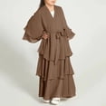 thumbnail image 2 of EnJoCho Girls Musli𝗆 Dress Girl Chiffon Butterfly Abaya 2026 Kids Abayas Dress for Girls Musli𝗆 Dress Chiffon Layered Islam Kaftan Robe Prayer Dresses with Belt 5-14Y, 2 of 5