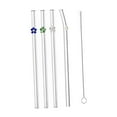 thumbnail image 3 of Juego de 5 pajitas de vidrio dobladas con flores de 20cm/7,8 pulgadas, reutilizables, fáciles de limpiar, pajitas de vidrio dobladas para picnics, perfecl Pajita, 3 of 8