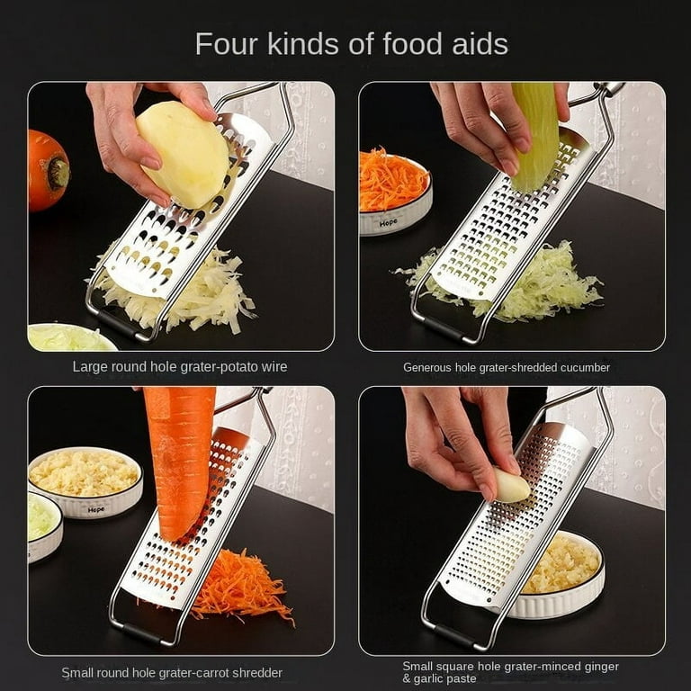 304 stainless steel multi-function grater household kitchen gadgets potato radish  slicer fruit and vegetable grater knife 
