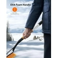 thumbnail image 5 of 27" Snow Brush and Ice Scrapers for Car Windshield, Detachable Snow Scrapers with Ergonomic Foam Grip for Cars, Trucks, SUVs (Heavy Duty ABS, PVC Brush, Orange), 5 of 7